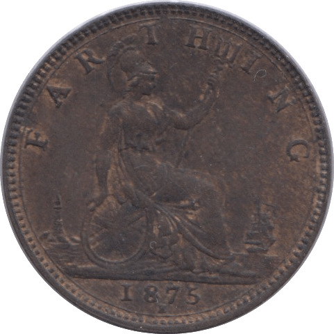 1875 FARTHING ( UNC ) H - Farthing - Cambridgeshire Coins