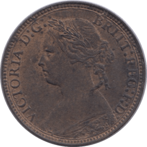 1875 FARTHING ( UNC ) H - Farthing - Cambridgeshire Coins