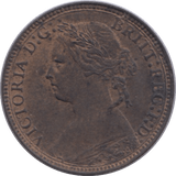 1875 FARTHING ( UNC ) H - Farthing - Cambridgeshire Coins