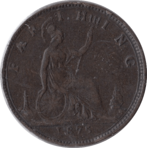 1875 FARTHING ( VF ) H - Farthing - Cambridgeshire Coins