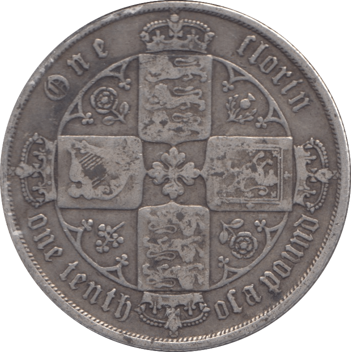 1875 FLORIN ( FINE ) DIE 36 - Florin - Cambridgeshire Coins