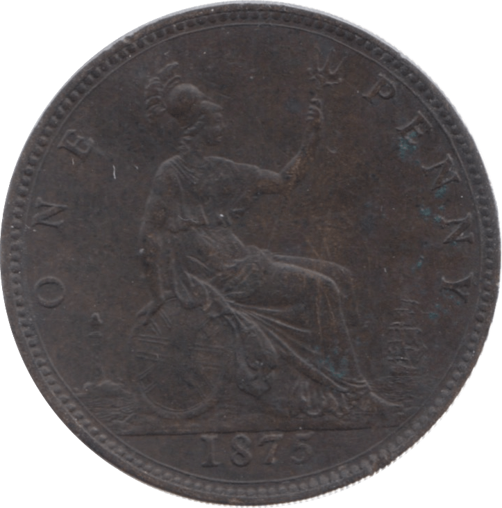 1875 PENNY ( EF ) 7 - Penny - Cambridgeshire Coins