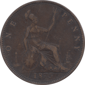 1875 PENNY ( GF ) 1 - Penny - Cambridgeshire Coins