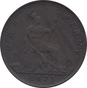 1875 PENNY ( GVF ) 3 - Penny - Cambridgeshire Coins