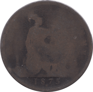 1875 PENNY ( POOR ) H - PENNY - Cambridgeshire Coins