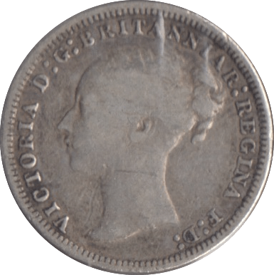 1875 SILVER THREEPENCE ( FINE ) - Threepence - Cambridgeshire Coins