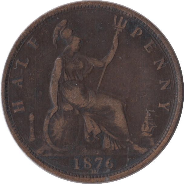 1876 HALFPENNY ( NF ) H - Halfpenny - Cambridgeshire Coins