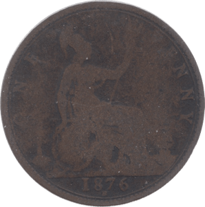 1876 PENNY REF ( FAIR ) 7 H - Penny - Cambridgeshire Coins