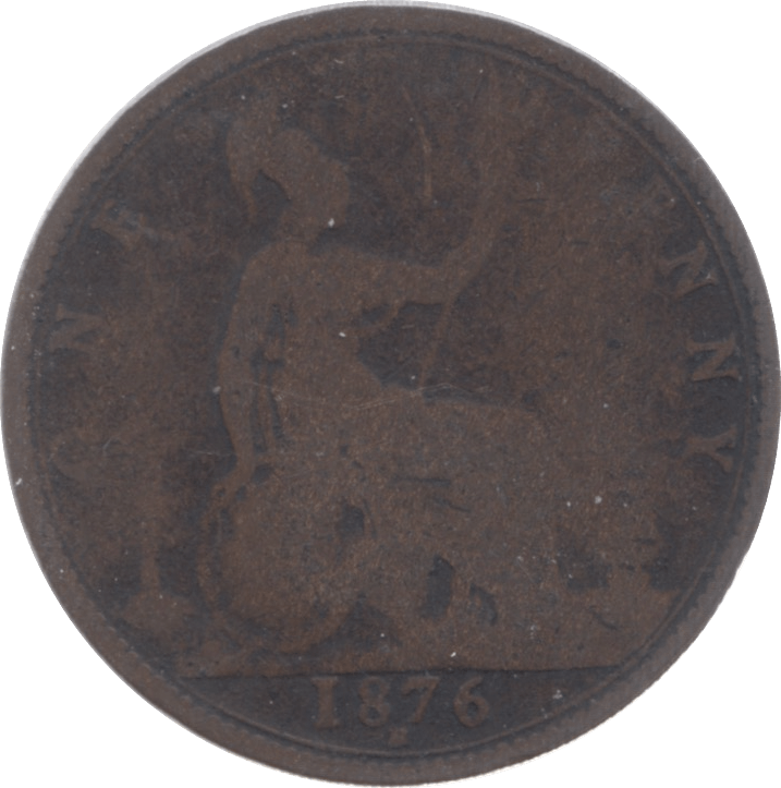 1876 PENNY REF ( FAIR ) 7 H - Penny - Cambridgeshire Coins