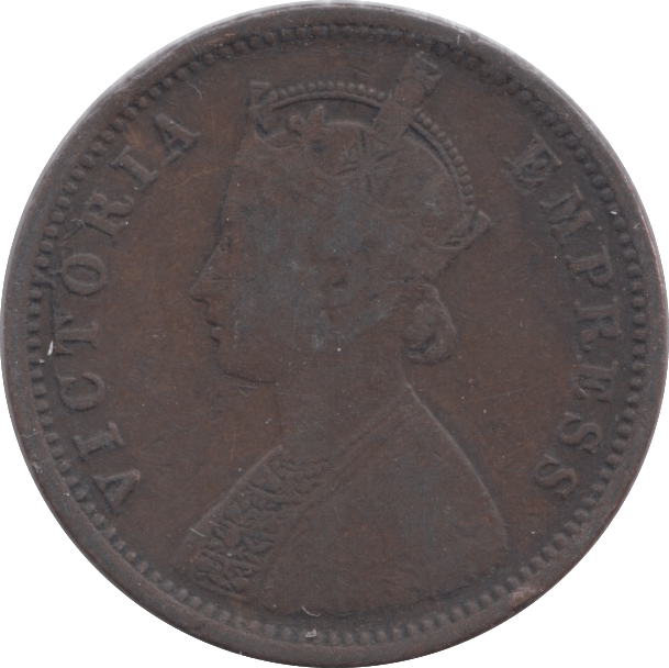 1877 INDIA 1/4 ANNA - WORLD COINS - Cambridgeshire Coins