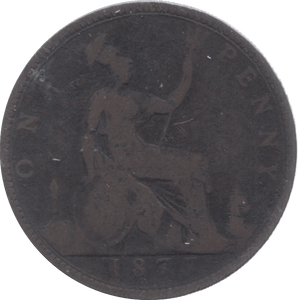 1877 PENNY ( FAIR ) 7 - Penny - Cambridgeshire Coins