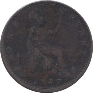 1877 PENNY ( FINE ) - Penny - Cambridgeshire Coins