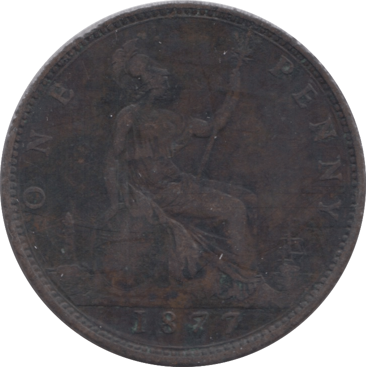 1877 PENNY ( FINE ) - Penny - Cambridgeshire Coins