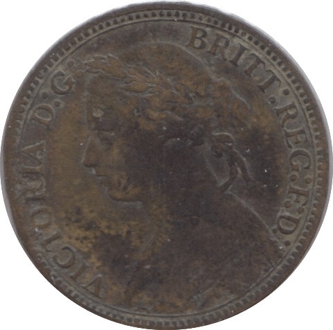 1878 FARTHING ( FINE ) - Farthing - Cambridgeshire Coins