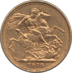 1878 GOLD SOVEREIGN MELBOURNE MINT ( EF ) - Sovereign - Cambridgeshire Coins