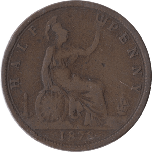 1878 HALFPENNY ( FINE ) - Halfpenny - Cambridgeshire Coins