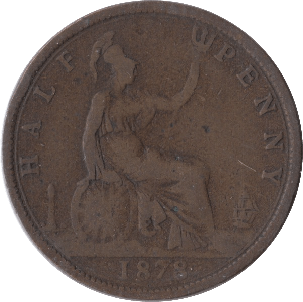 1878 HALFPENNY ( FINE ) - Halfpenny - Cambridgeshire Coins