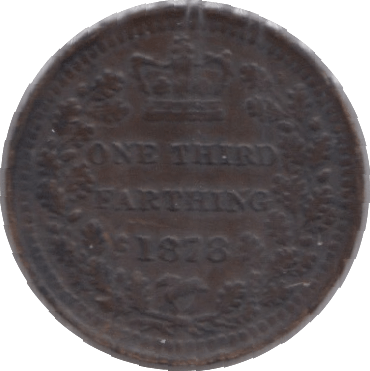 1878 ONE THIRD FARTHING ( AUNC ) - One Third Farthing - Cambridgeshire Coins