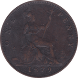 1879 PENNY ( VF ) - Penny - Cambridgeshire Coins