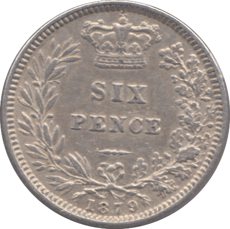 1879 SIXPENCE ( EF ) - Sixpence - Cambridgeshire Coins