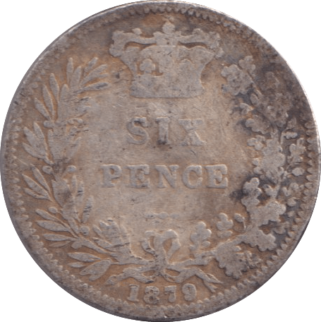 1879 SIXPENCE ( FAIR ) - Sixpence - Cambridgeshire Coins