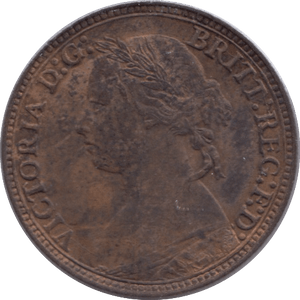 1880 FARTHING ( AUNC ) - Farthing - Cambridgeshire Coins