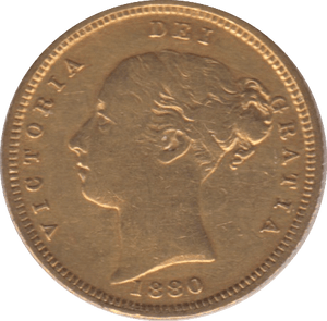 1880 GOLD HALF SOVEREIGN ( GF ) - Half Sovereign - Cambridgeshire Coins