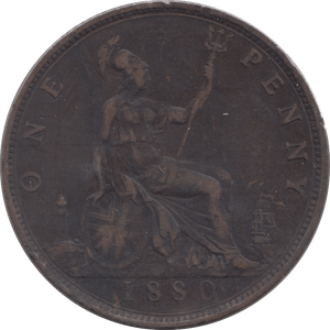 1880 PENNY ( VF ) - Penny - Cambridgeshire Coins