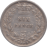 1880 SIXPENCE ( EF ) 2 - Sixpence - Cambridgeshire Coins