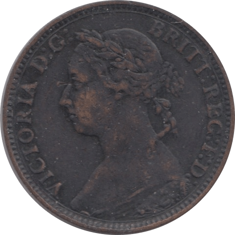 1881 FARTHING ( FAIR ) - Farthing - Cambridgeshire Coins