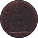 1881 FARTHING H ( GVF ) - Farthing - Cambridgeshire Coins