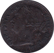 1881 ONE THIRD FARTHING ( EF ) - One Third Farthing - Cambridgeshire Coins