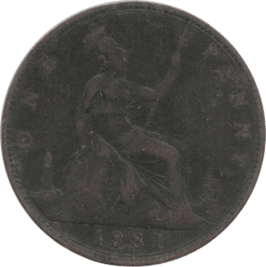 1881 PENNY ( FINE ) H - Penny - Cambridgeshire Coins