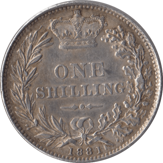 1881 SHILLING ( EF ) - Shilling - Cambridgeshire Coins