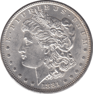 1881 USA SILVER MORGAN DOLLAR PHILADELPHIA MINT - SILVER WORLD COINS - Cambridgeshire Coins