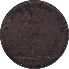 1882 H FARTHING ( GEF ) - Farthing - Cambridgeshire Coins