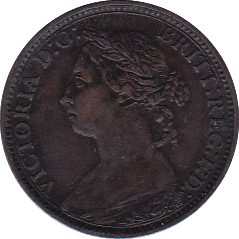 1882 H FARTHING ( GVF ) - Farthing - Cambridgeshire Coins