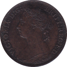 1882 H FARTHING ( UNC ) - Farthing - Cambridgeshire Coins