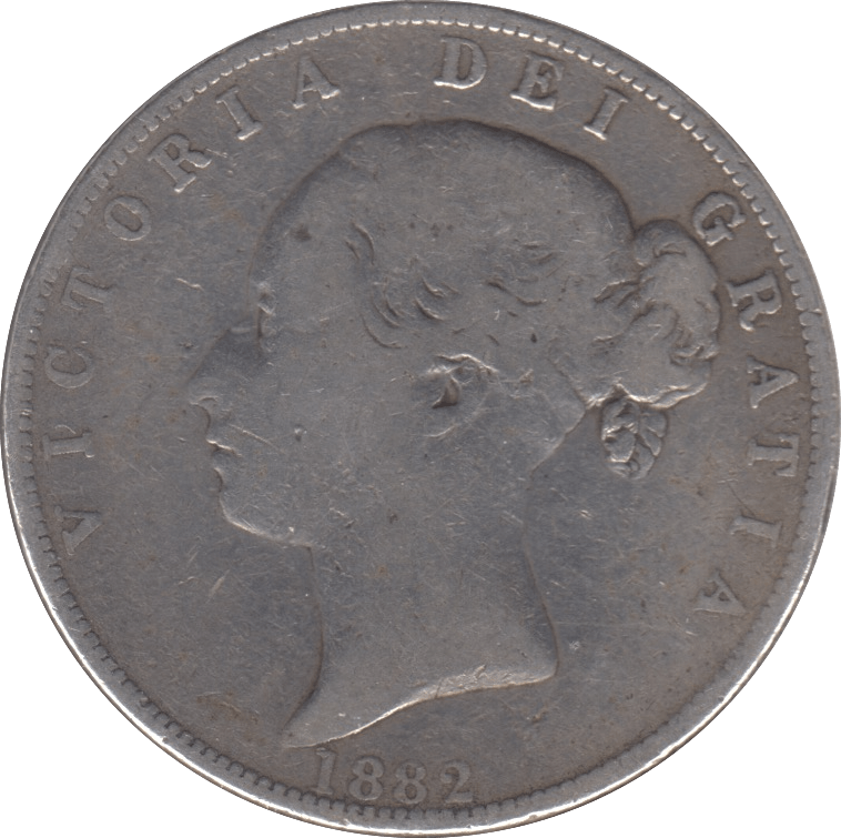 1882 HALFCROWN ( FINE ) - HALFCROWN - Cambridgeshire Coins