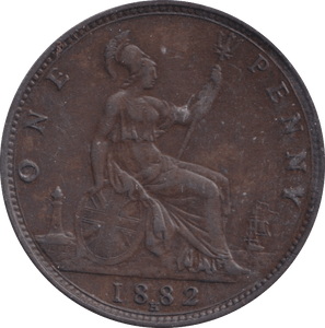 1882 PENNY ( GVF ) - Penny - Cambridgeshire Coins