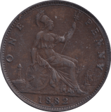 1882 PENNY ( GVF ) - Penny - Cambridgeshire Coins