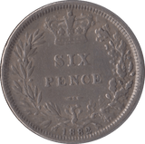 1882 SIXPENCE ( GVF ) - Sixpence - Cambridgeshire Coins