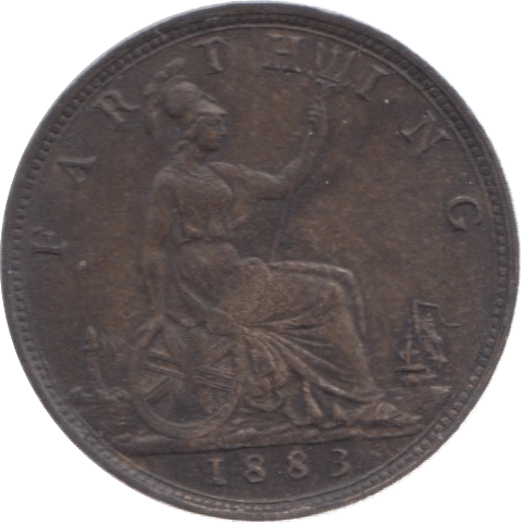 1883 FARTHING ( EF ) 23 - Farthing - Cambridgeshire Coins