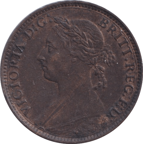 1883 FARTHING ( EF ) - Farthing - Cambridgeshire Coins