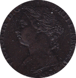 1883 FARTHING ( EF ) - Farthing - Cambridgeshire Coins