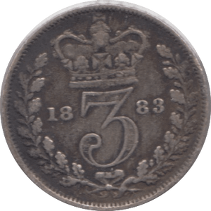 1883 MAUNDY THREEPENCE ( GF ) - Maundy Coins - Cambridgeshire Coins