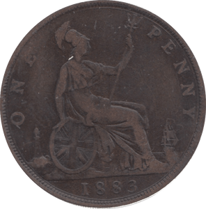 1883 PENNY ( GF ) 1 - Penny - Cambridgeshire Coins