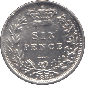 1883 SIXPENCE ( EF ) 2 - Sixpence - Cambridgeshire Coins