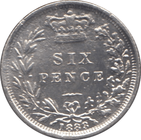 1883 SIXPENCE ( EF ) 2 - Sixpence - Cambridgeshire Coins