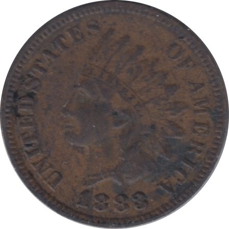 1883 USA ONE CENT - WORLD COINS - Cambridgeshire Coins